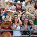 Dexter students cheer while dressed in a Mexican theme before the start of Friday night's game against Skyline. 